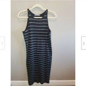 Athleta Striped Sun Kissed Midi Dress Size M